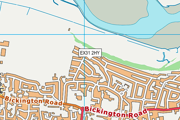 EX31 2HY map - OS VectorMap District (Ordnance Survey)