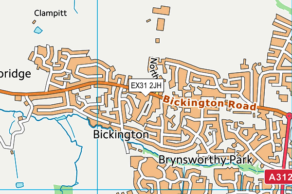 EX31 2JH map - OS VectorMap District (Ordnance Survey)