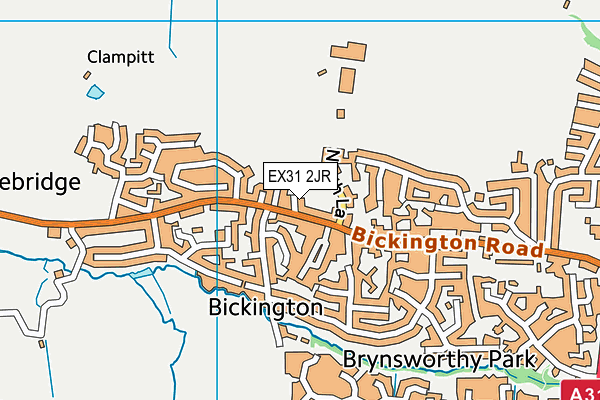 EX31 2JR map - OS VectorMap District (Ordnance Survey)
