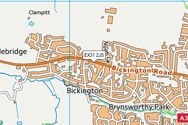 EX31 2JS map - OS VectorMap District (Ordnance Survey)