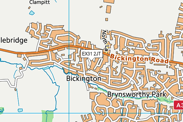EX31 2JT map - OS VectorMap District (Ordnance Survey)