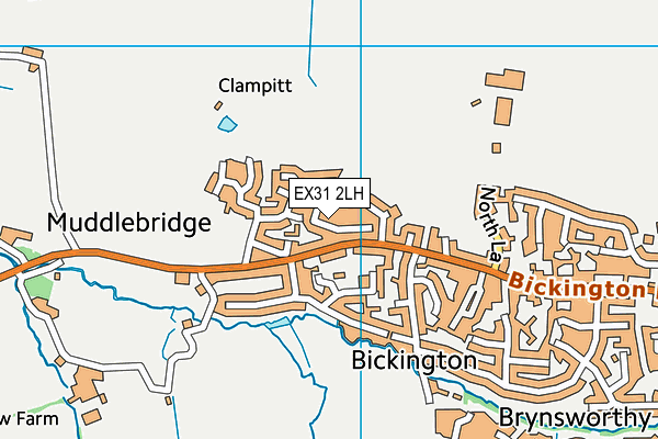 EX31 2LH map - OS VectorMap District (Ordnance Survey)