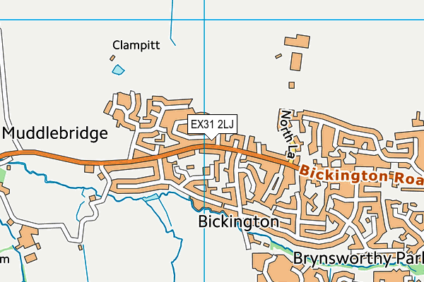 EX31 2LJ map - OS VectorMap District (Ordnance Survey)