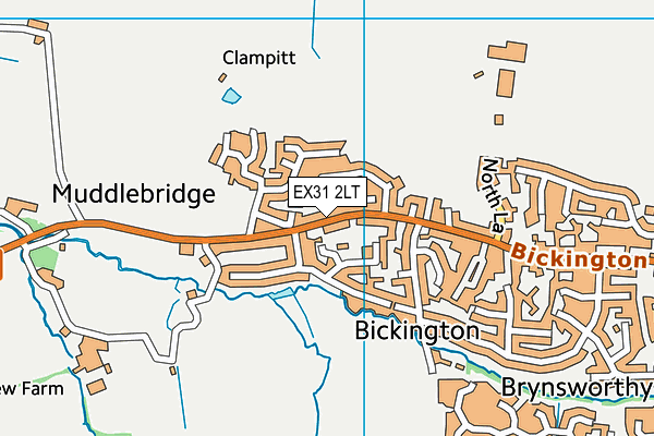 EX31 2LT map - OS VectorMap District (Ordnance Survey)