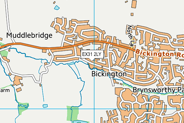 EX31 2LY map - OS VectorMap District (Ordnance Survey)
