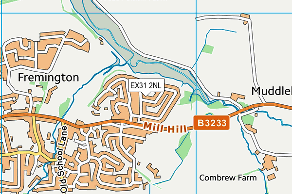 EX31 2NL map - OS VectorMap District (Ordnance Survey)