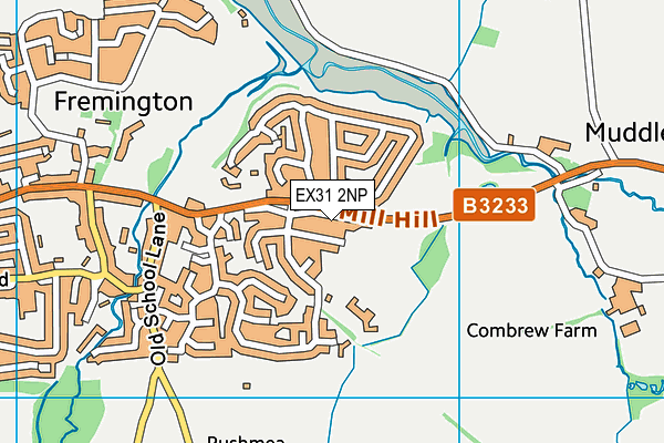 EX31 2NP map - OS VectorMap District (Ordnance Survey)