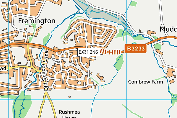EX31 2NS map - OS VectorMap District (Ordnance Survey)