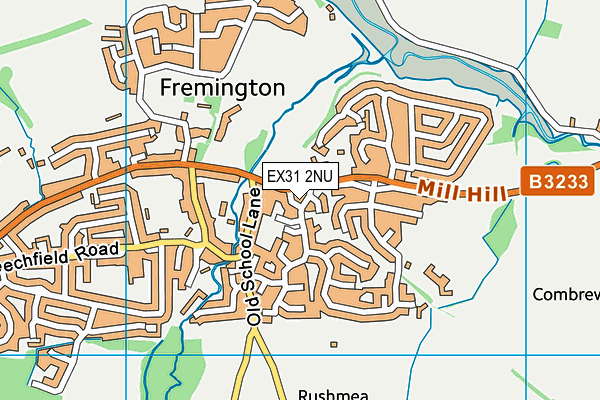 EX31 2NU map - OS VectorMap District (Ordnance Survey)