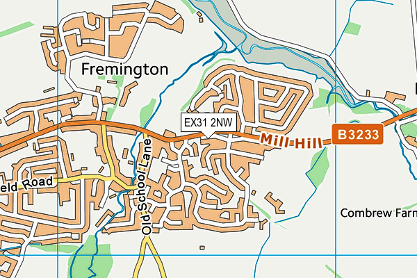 EX31 2NW map - OS VectorMap District (Ordnance Survey)