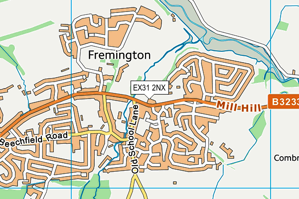 EX31 2NX map - OS VectorMap District (Ordnance Survey)