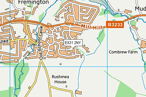 EX31 2NY map - OS VectorMap District (Ordnance Survey)