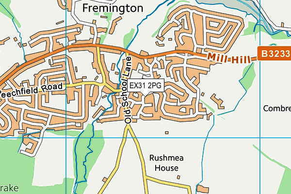EX31 2PG map - OS VectorMap District (Ordnance Survey)