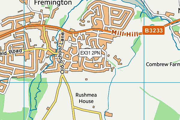 EX31 2PN map - OS VectorMap District (Ordnance Survey)