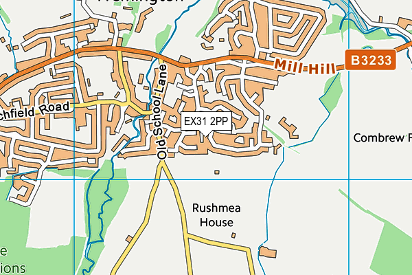 EX31 2PP map - OS VectorMap District (Ordnance Survey)