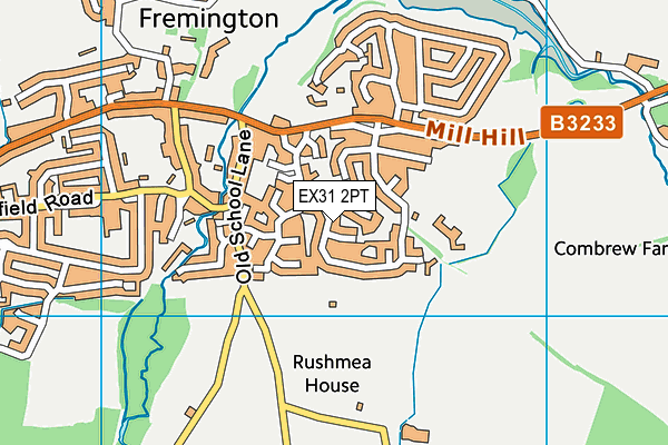 EX31 2PT map - OS VectorMap District (Ordnance Survey)