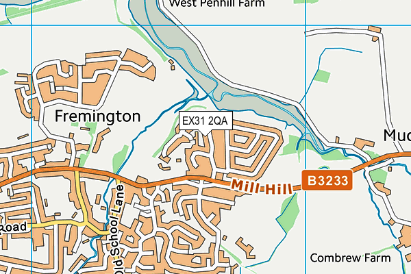 EX31 2QA map - OS VectorMap District (Ordnance Survey)