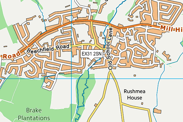EX31 2SN map - OS VectorMap District (Ordnance Survey)