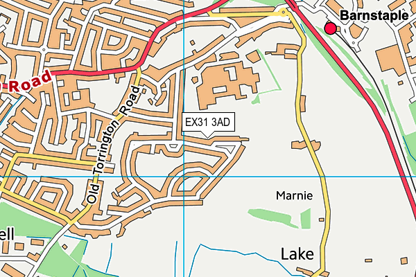 EX31 3AD map - OS VectorMap District (Ordnance Survey)
