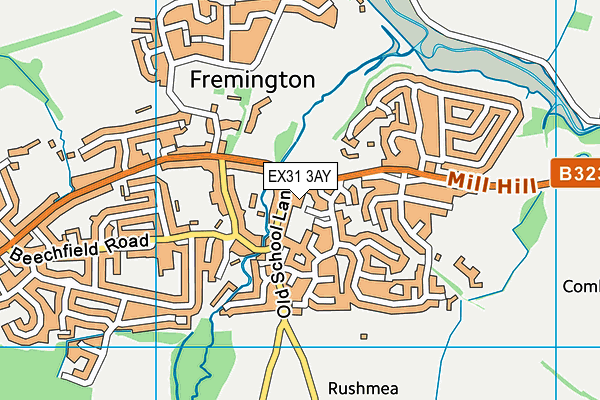 EX31 3AY map - OS VectorMap District (Ordnance Survey)