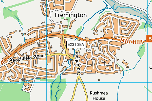 EX31 3BA map - OS VectorMap District (Ordnance Survey)