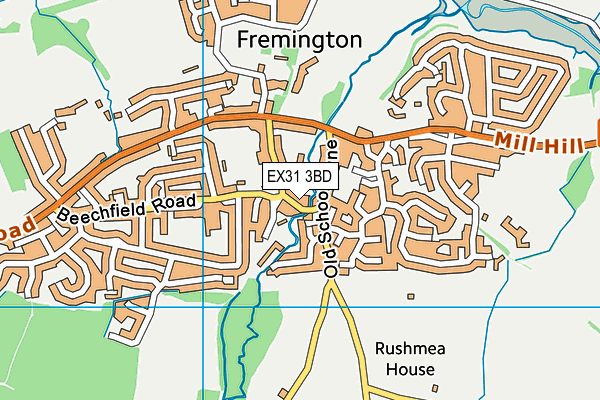 EX31 3BD map - OS VectorMap District (Ordnance Survey)