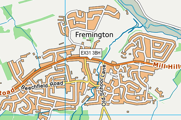 EX31 3BH map - OS VectorMap District (Ordnance Survey)