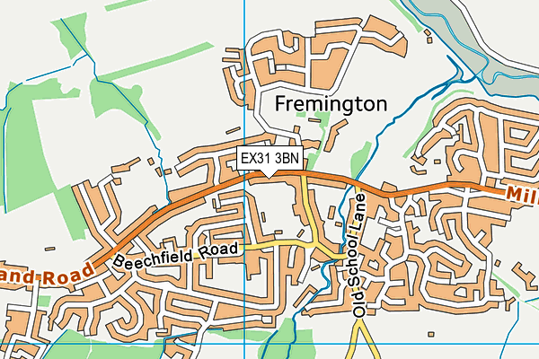EX31 3BN map - OS VectorMap District (Ordnance Survey)
