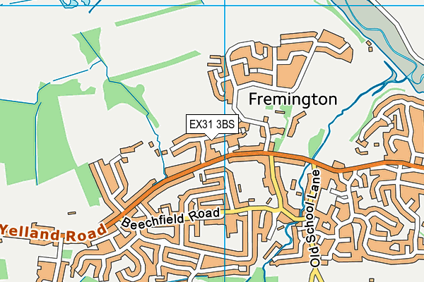 EX31 3BS map - OS VectorMap District (Ordnance Survey)