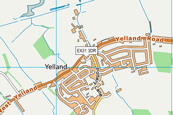 EX31 3DR map - OS VectorMap District (Ordnance Survey)