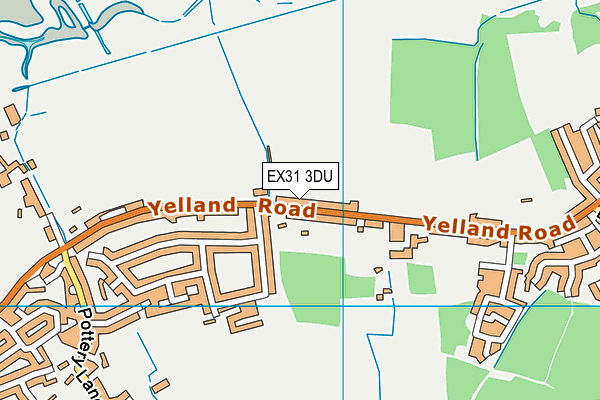 EX31 3DU map - OS VectorMap District (Ordnance Survey)