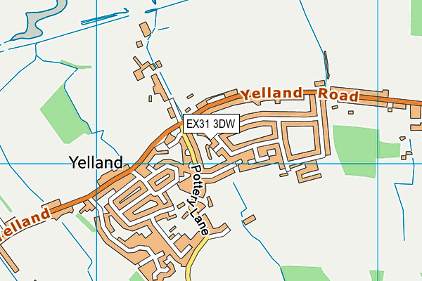 EX31 3DW map - OS VectorMap District (Ordnance Survey)