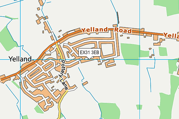 EX31 3EB map - OS VectorMap District (Ordnance Survey)