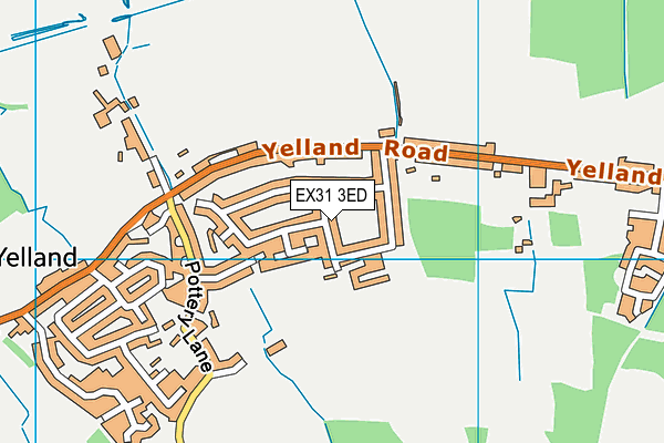 EX31 3ED map - OS VectorMap District (Ordnance Survey)
