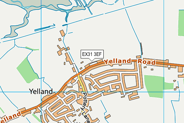 EX31 3EF map - OS VectorMap District (Ordnance Survey)