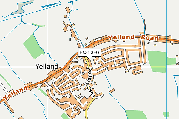 EX31 3EG map - OS VectorMap District (Ordnance Survey)