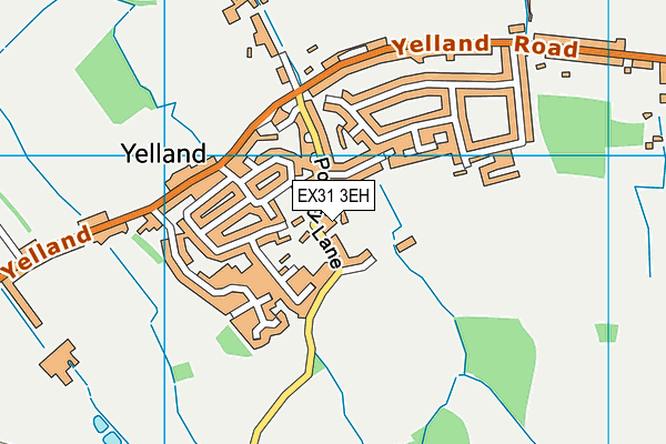 EX31 3EH map - OS VectorMap District (Ordnance Survey)