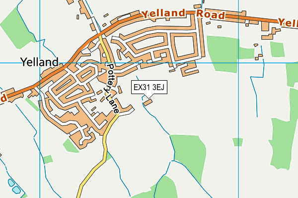 EX31 3EJ map - OS VectorMap District (Ordnance Survey)
