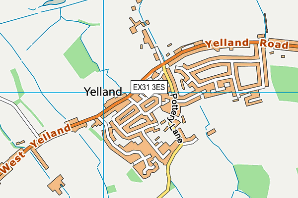 EX31 3ES map - OS VectorMap District (Ordnance Survey)