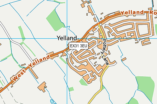EX31 3EU map - OS VectorMap District (Ordnance Survey)