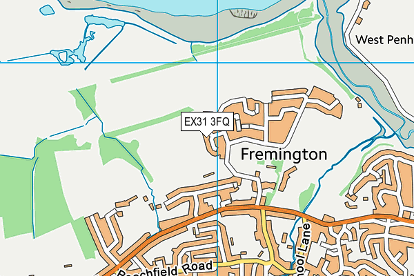 EX31 3FQ map - OS VectorMap District (Ordnance Survey)