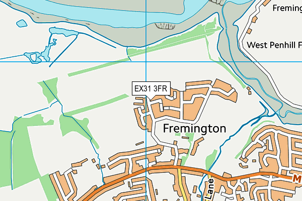 EX31 3FR map - OS VectorMap District (Ordnance Survey)