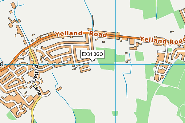 EX31 3GQ map - OS VectorMap District (Ordnance Survey)