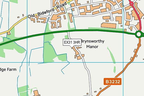 EX31 3HR map - OS VectorMap District (Ordnance Survey)