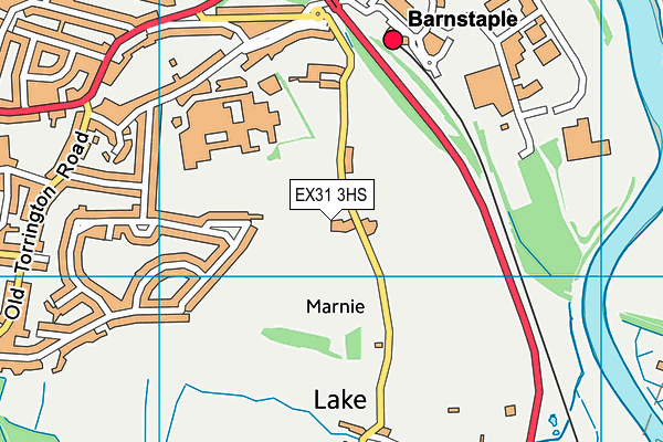EX31 3HS map - OS VectorMap District (Ordnance Survey)
