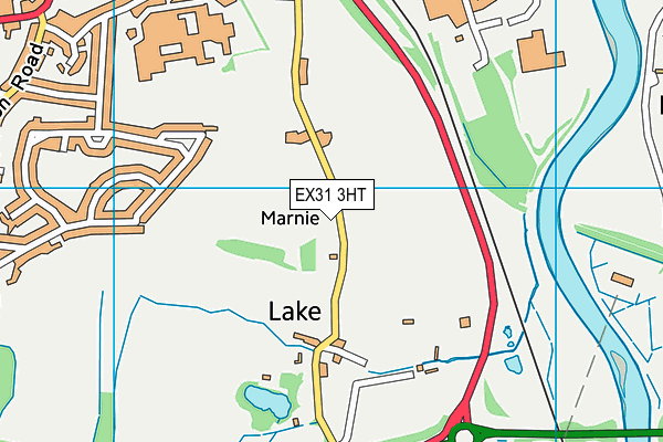 EX31 3HT map - OS VectorMap District (Ordnance Survey)