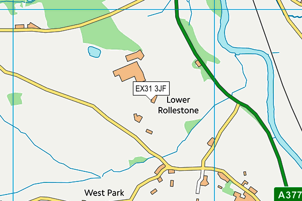 EX31 3JF map - OS VectorMap District (Ordnance Survey)