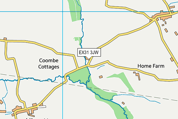 EX31 3JW map - OS VectorMap District (Ordnance Survey)