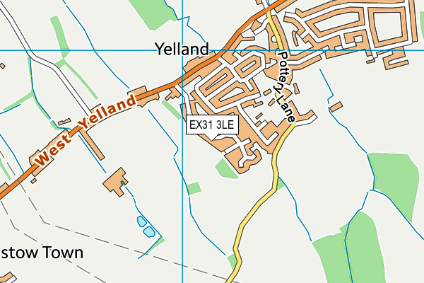 EX31 3LE map - OS VectorMap District (Ordnance Survey)