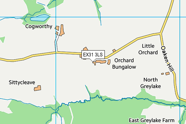 EX31 3LS map - OS VectorMap District (Ordnance Survey)